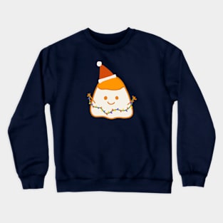 Egg Yolk in a Christmas Party Crewneck Sweatshirt